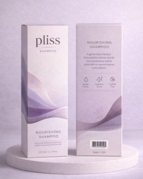 Pliss Shampoo Packaging